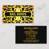Bail Bonds Sunshine Damask Visitekaartje (Voorkant / Achterkant)