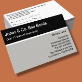 Bail Bonds Twee Kant Moderne Visitekaartjes