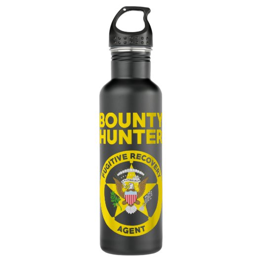 Bail Bondsma Bounty Hunter Fugitive Recovery Agent Waterfles (Voorkant)