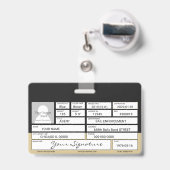 Bail Enforcement Agent Badge (Achterkant met uittrekbare clip)