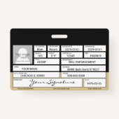 Bail Enforcement Agent Badge (Achterkant)