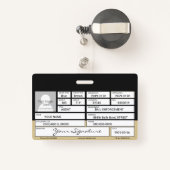 Bail Enforcement Agent Badge (Achterkant met intrekbare)