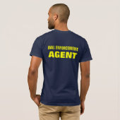 BAIL ENFORCEMNT AGENT T SHIRT Navy blue (Achterkant volledig)