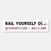 Bail-uzelf uit bumpersticker (Voorkant)