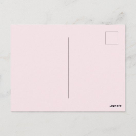 Bailarina con tutú rosa briefkaart (Achterkant)