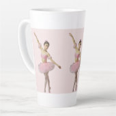 Bailarina con tutú rosa latte mok (Linkerhoek)