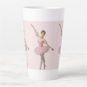 Bailarina con tutú rosa latte mok (Voorkant)