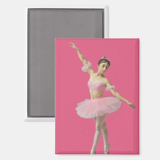 Bailarina con tutú rosa magneet (Voorkant / Achterkant)