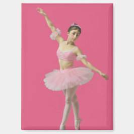 Bailarina con tutú rosa magneet