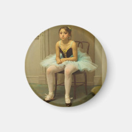 Bailarina descansando despues de la clase de baile magneet