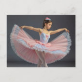 Bailarina desplegando su tutu  briefkaart (Voorkant)
