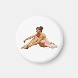 Bailarinas arreglando sus zapatillas magneet