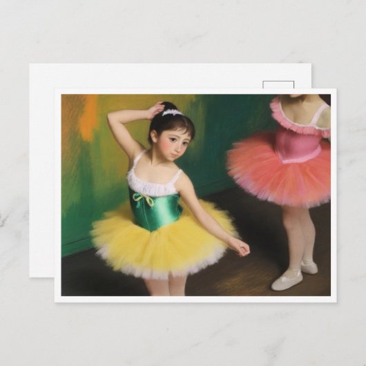 Bailarinas con colores vivos briefkaart (Voorkant / Achterkant)