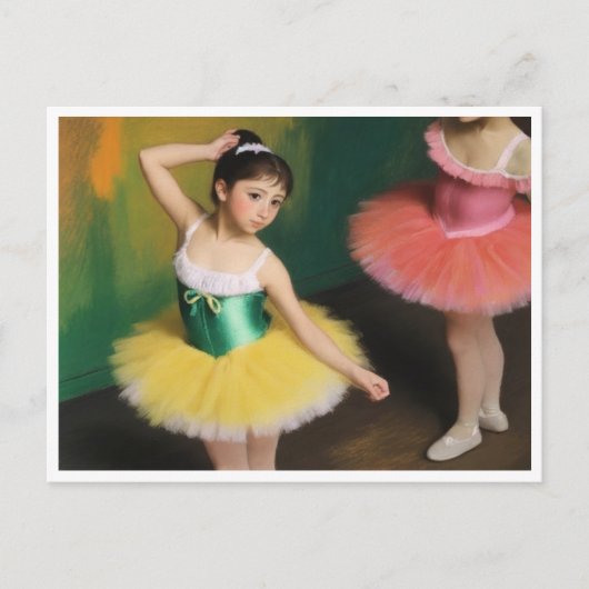 Bailarinas con colores vivos briefkaart (Voorkant)