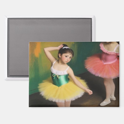 Bailarinas con colores vivos magneet (Voorkant / Achterkant)