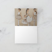 Bailarinas con trajes románticos bedankkaart (Binnen)