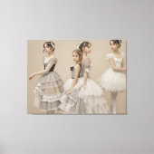 Bailarinas con trajes románticos canvas afdruk (Voorkant)