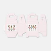 Bailarinas con tutús de colores suaves bedankdoosjes (Uitgevouwen)