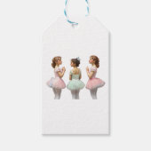 Bailarinas con tutús de colores suaves cadeaulabel (Voorkant)