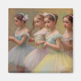 Bailarinas en el estilo de Degas en tonos suaves Magneet