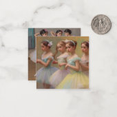 Bailarinas en el estilo de Degas en tonos suaves Notitiekaartje (Voorkant / Achterkant in situ)