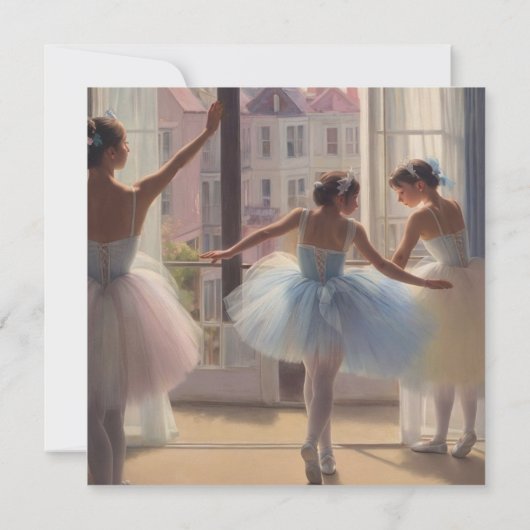 Bailarinas en el estilo de Degas Tarjeta (Achterkant)
