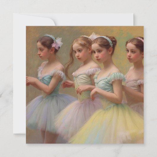 Bailarinas en el estilo de Degas Tarjeta (Voorkant)