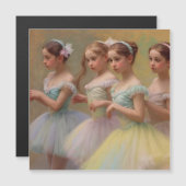 Bailarinas en el estilo de Degas Tarjeta magnética (Voorkant / Achterkant)