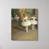 Bailarinas en el estilo romántico canvas afdruk (Voorkant)