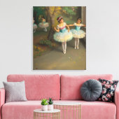 Bailarinas en el estilo romántico canvas afdruk (Insitu (Woonkamer))