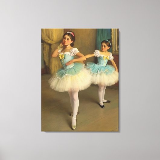 Bailarinas en el estilo romántico canvas afdruk (Voorkant)