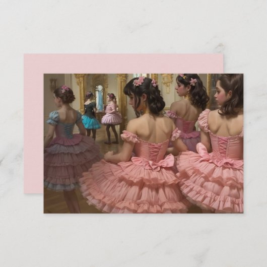 Bailarinas en una gran sala de estilo rocóco (Voorkant / Achterkant)