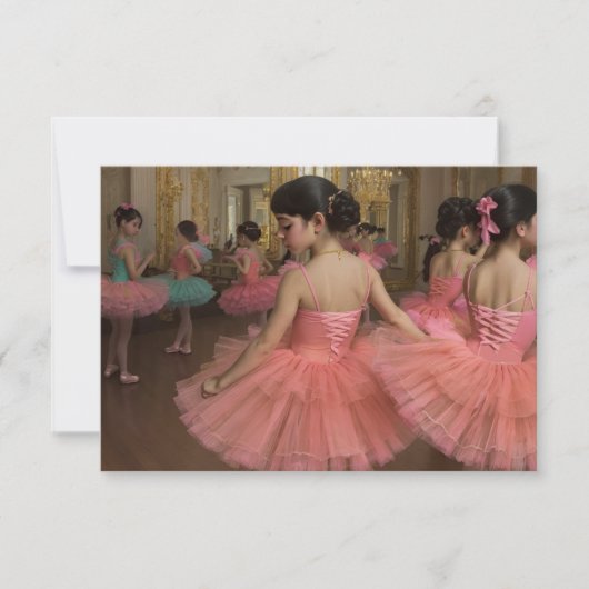 Bailarinas en una gran sala de estilo rocóco (Voorkant)