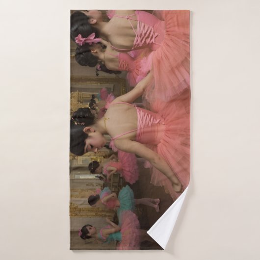 Bailarinas en una gran sala de estilo rocóco badhanddoek (Badhanddoek)