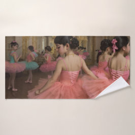 Bailarinas en una gran sala de estilo rocóco badhanddoek