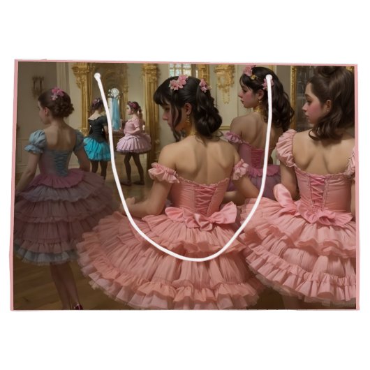 Bailarinas en una gran sala de estilo rocóco groot cadeauzakje (Achterkant)