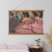 Bailarinas en una gran sala de estilo rocóco hangend wandkleed (Slaapkamer)