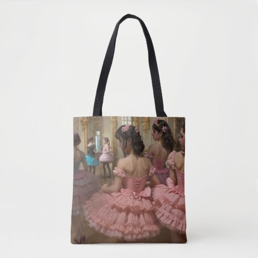 Bailarinas en una gran sala de estilo rocóco tote bag (Voorkant)
