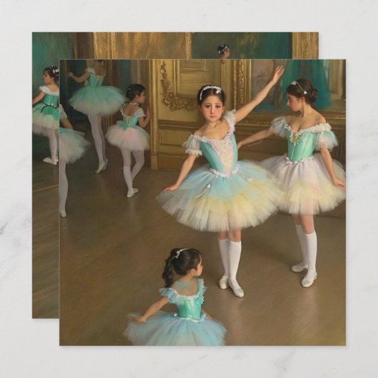 Bailarinas esperando para actuar (Voorkant / Achterkant)