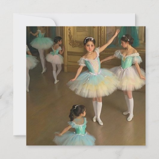 Bailarinas esperando para actuar (Voorkant)