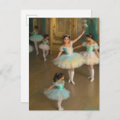 Bailarinas esperando para actuar aankondigingskaart (Voorkant / Achterkant)