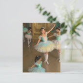 Bailarinas esperando para actuar briefkaart (Staand voorkant)