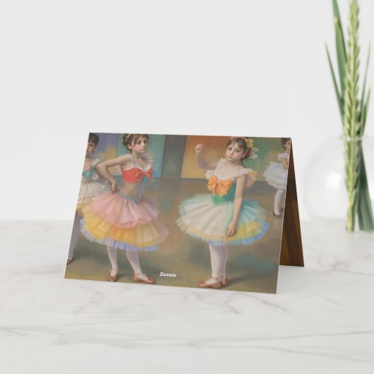 Bailarinas inspiradas por Degas Bedankkaart (Achterkant)
