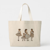 Bailarinas románticas grote tote bag (Achterkant)