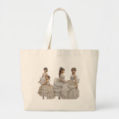 Bailarinas románticas grote tote bag (Voorkant)