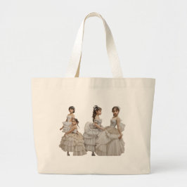 Bailarinas románticas grote tote bag