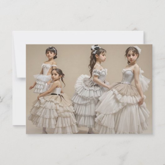 Bailarinas románticas kaart (Voorkant)