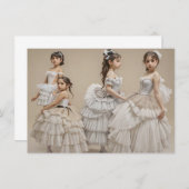 Bailarinas románticas kaart (Voorkant / Achterkant)