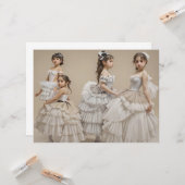 Bailarinas románticas kaart (Voorkant / Achterkant in situ)