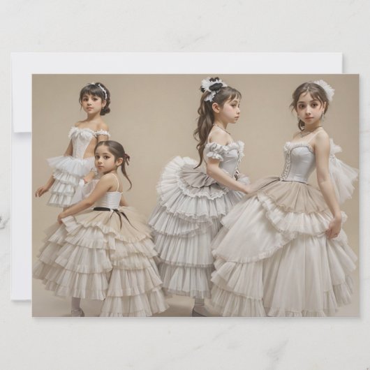 Bailarinas románticas kaart (Voorkant)